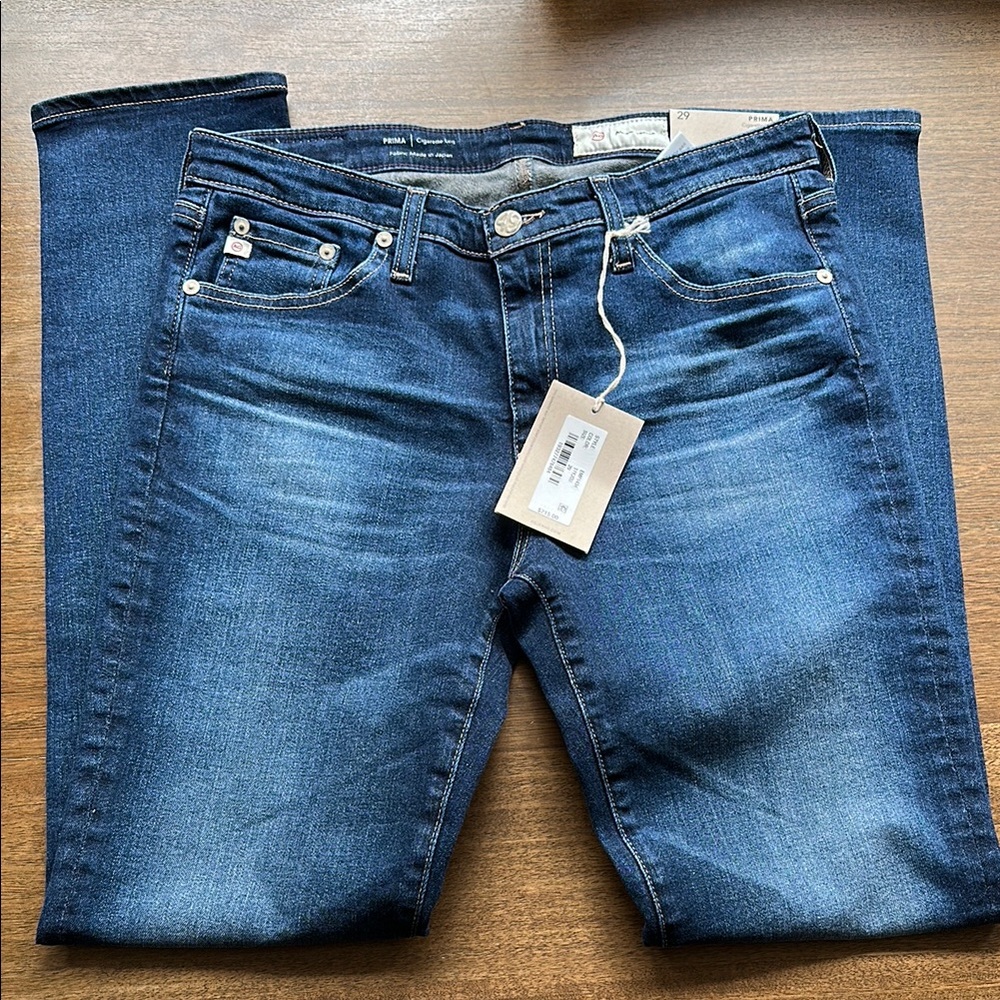 Prima Cigarette Leg Blue Denim Jeans